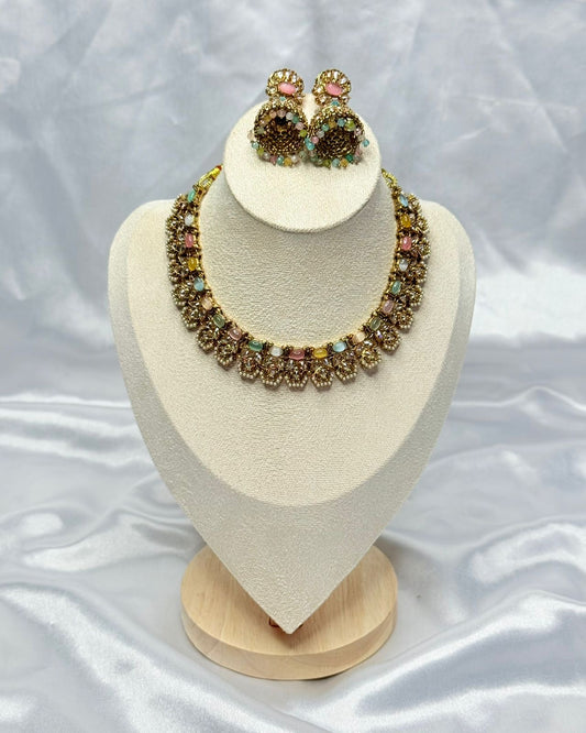 Multicoloured Premium Necklace Set | Code : 201