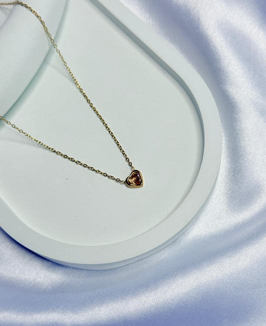 Single Stone Love Pentent Chain | Code : 162